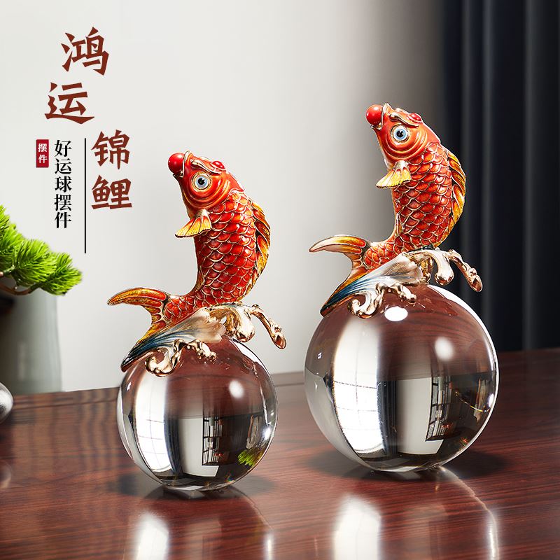 诺诗曼鸿运锦鲤摆件