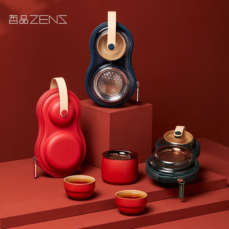 哲品皓月mini旅行茶具陶瓷版