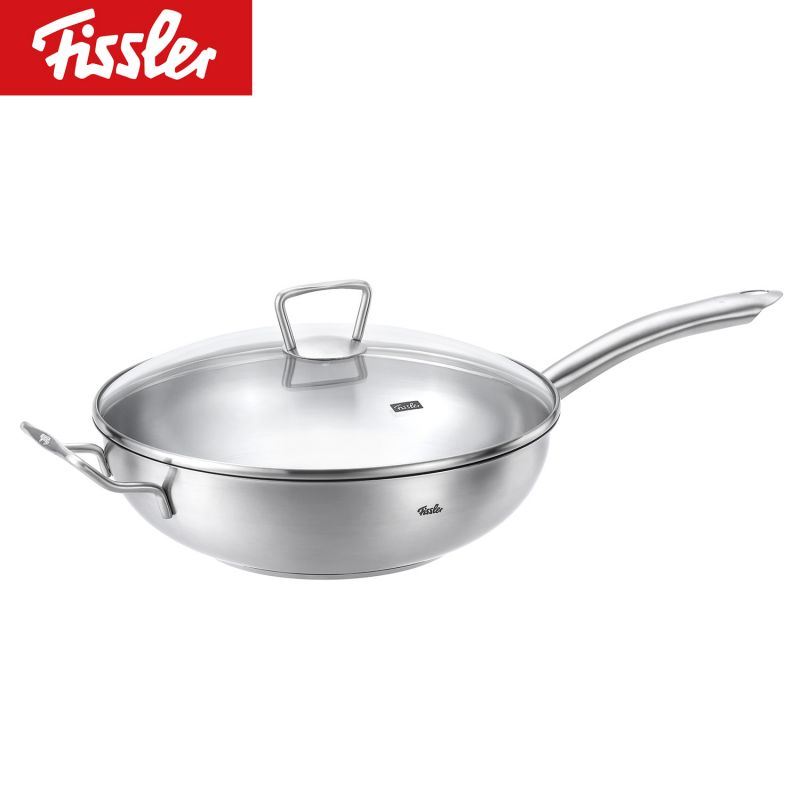 Fissler菲仕乐马克30厘米玻璃盖单柄炒锅