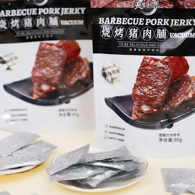 天生好果特色风味肉干休闲零食烧烤猪肉脯85克