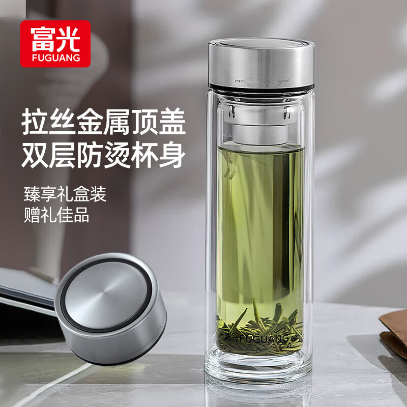 富光尊爵双层玻璃杯G2309-SH-400