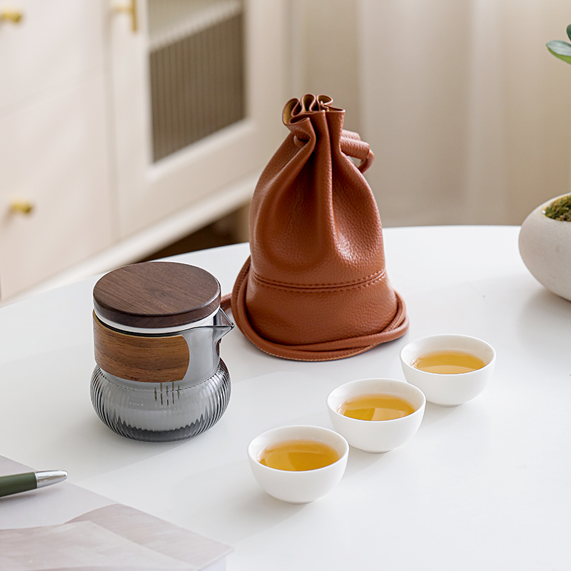 知者觉器-轻逸旅行茶具快客陶瓷套装端午节商务礼品中秋伴手礼