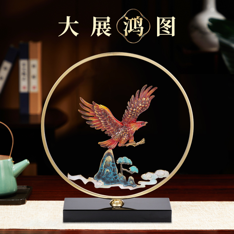 大展宏图鹰摆件铜工艺品商务礼品