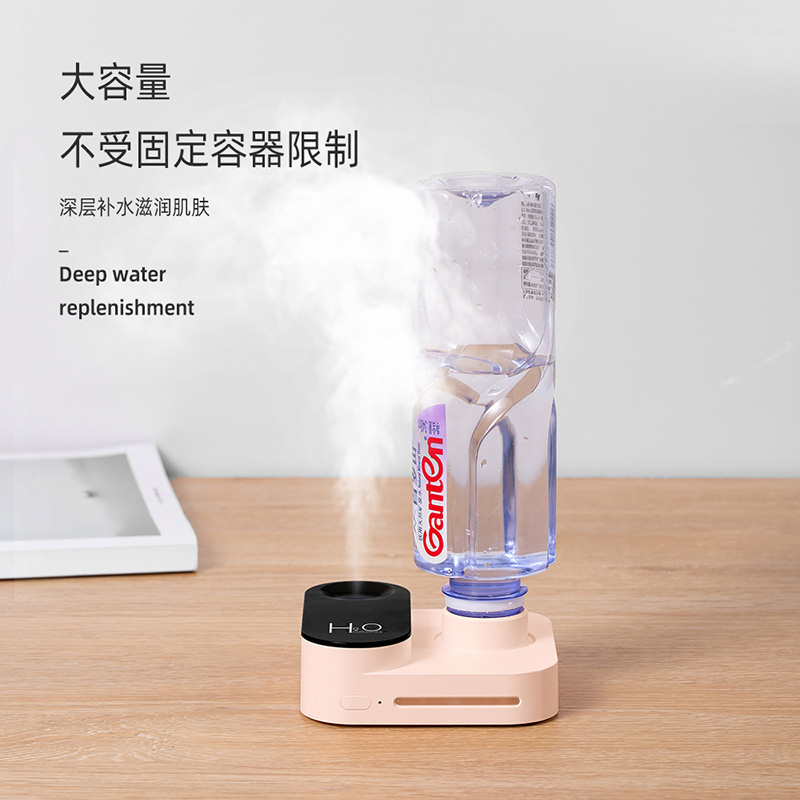 桌面矿泉水瓶喷雾加湿器创意便携式相机加湿器