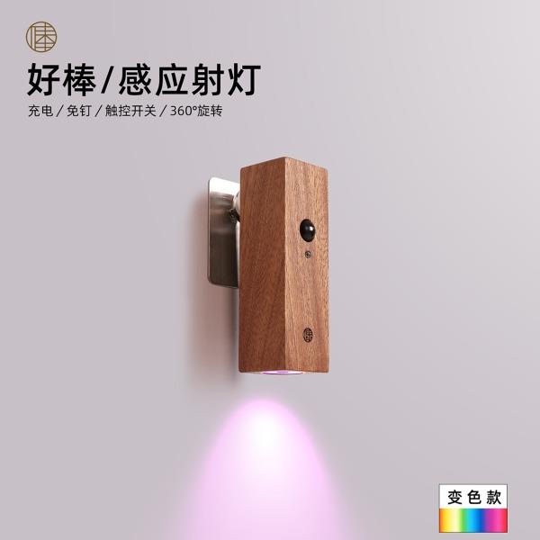 生活演异好棒感应射灯RGB变色版NO-HB045