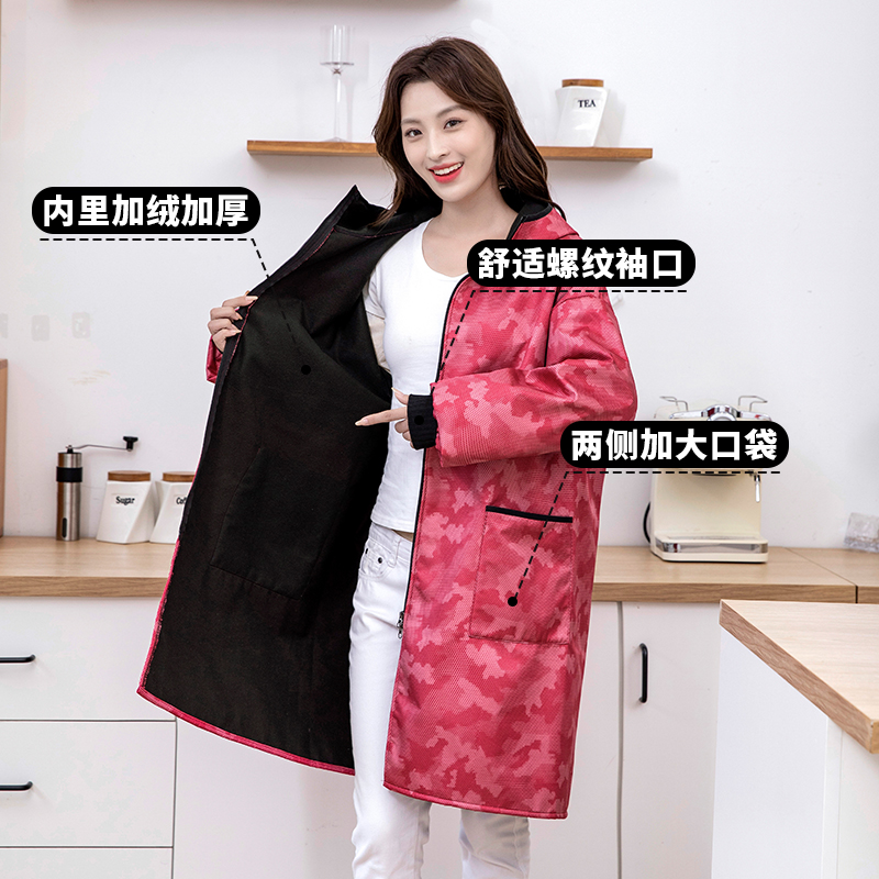 佳绮利洋气加绒连帽长袖外穿罩衣3XL