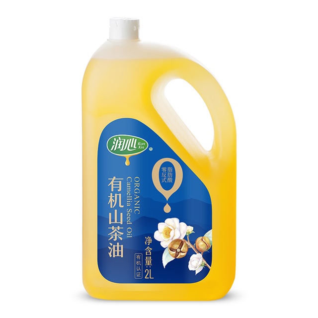 润心零反式脂肪酸山茶油2L