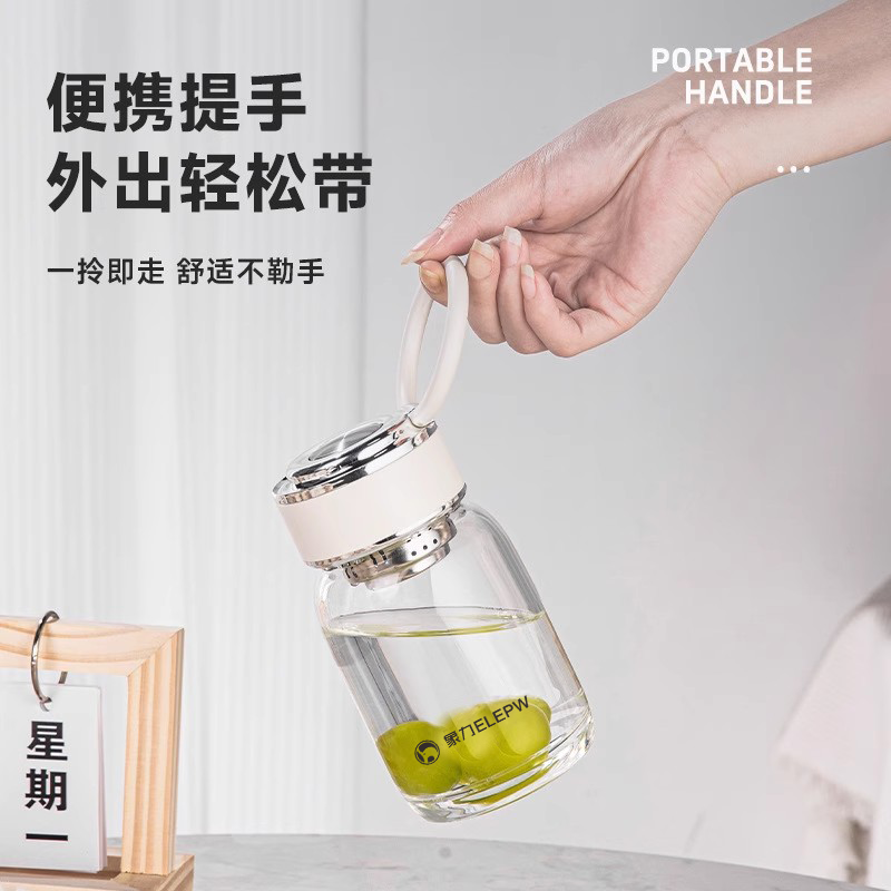 象力胖达提环玻璃杯XL1215T-380