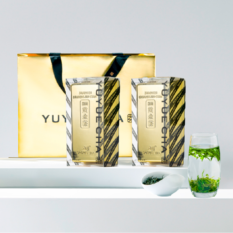 鱼玥湘西黄金茶悦享装2025早春头采绿茶商务茶礼2盒装