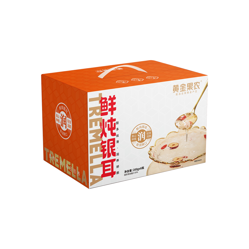 黄金果农鲜炖银耳200g*6瓶/盒