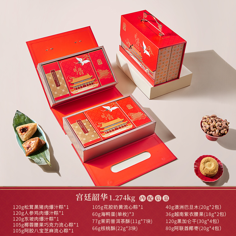 臻味&上新了故宫-1.274kg宫廷·韶华端午礼盒2025