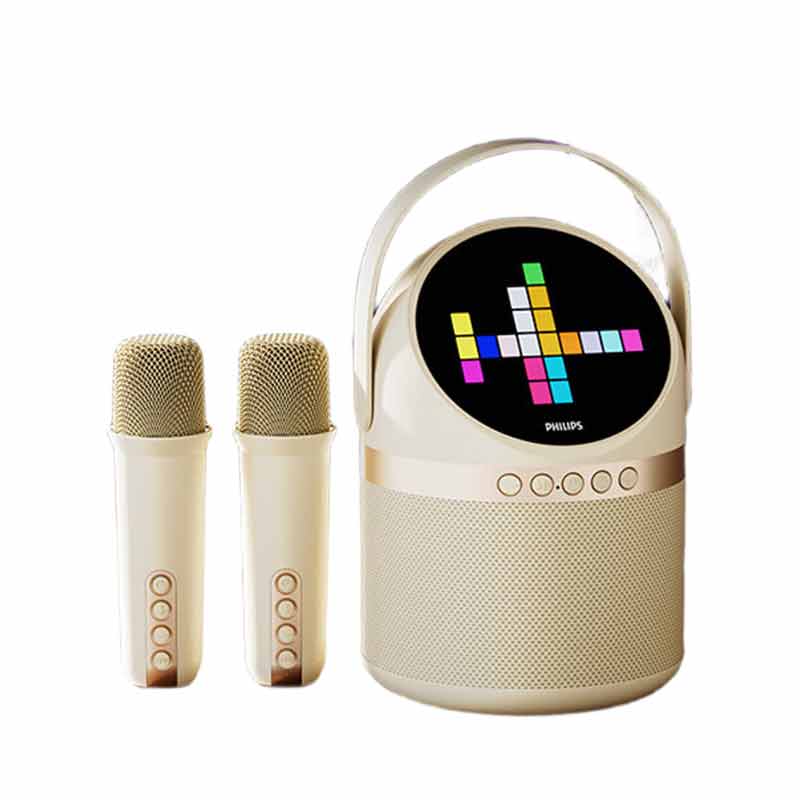 飞利浦k歌话筒音响一体带屏幕家用家庭ktv蓝牙音箱S2508