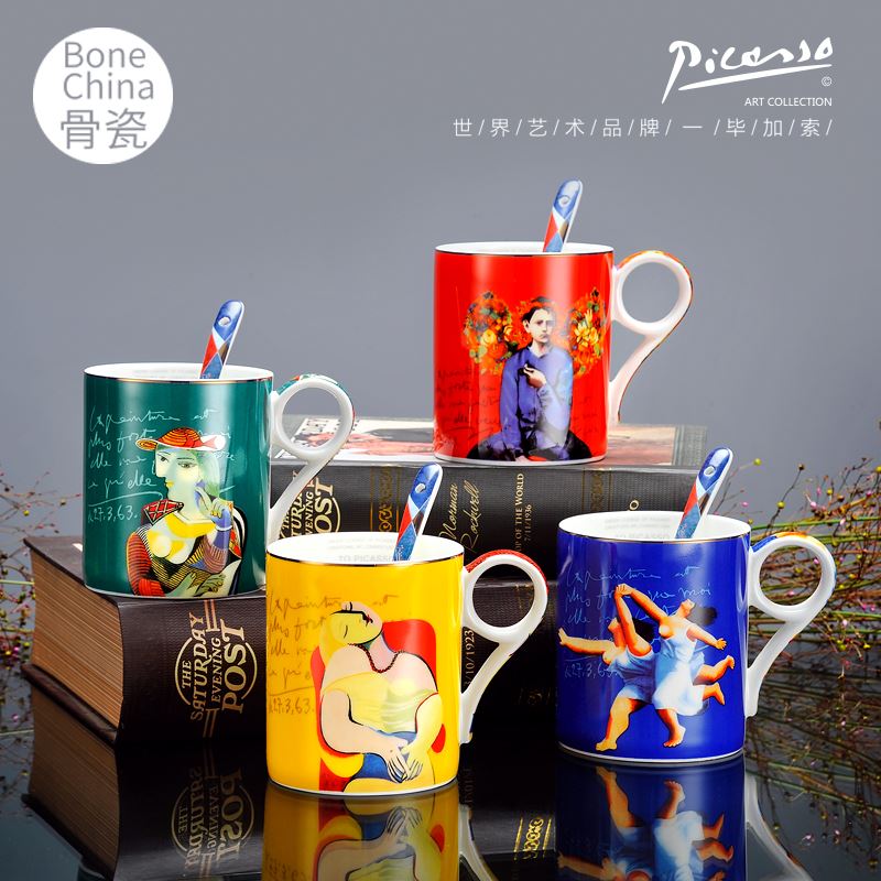 毕加索艺术情侣杯